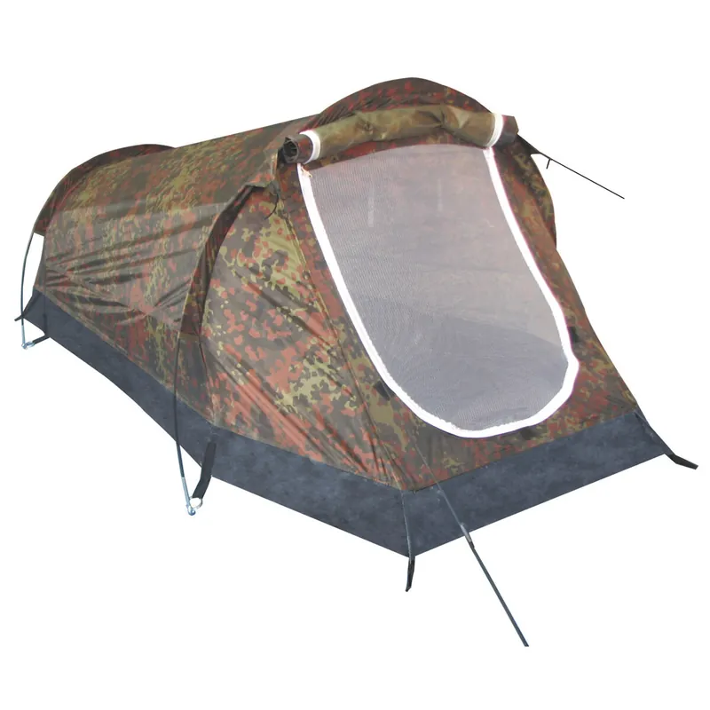 Begrenztes Angebot Tunnelzelt Schwarzenberg flecktarn 1 Person