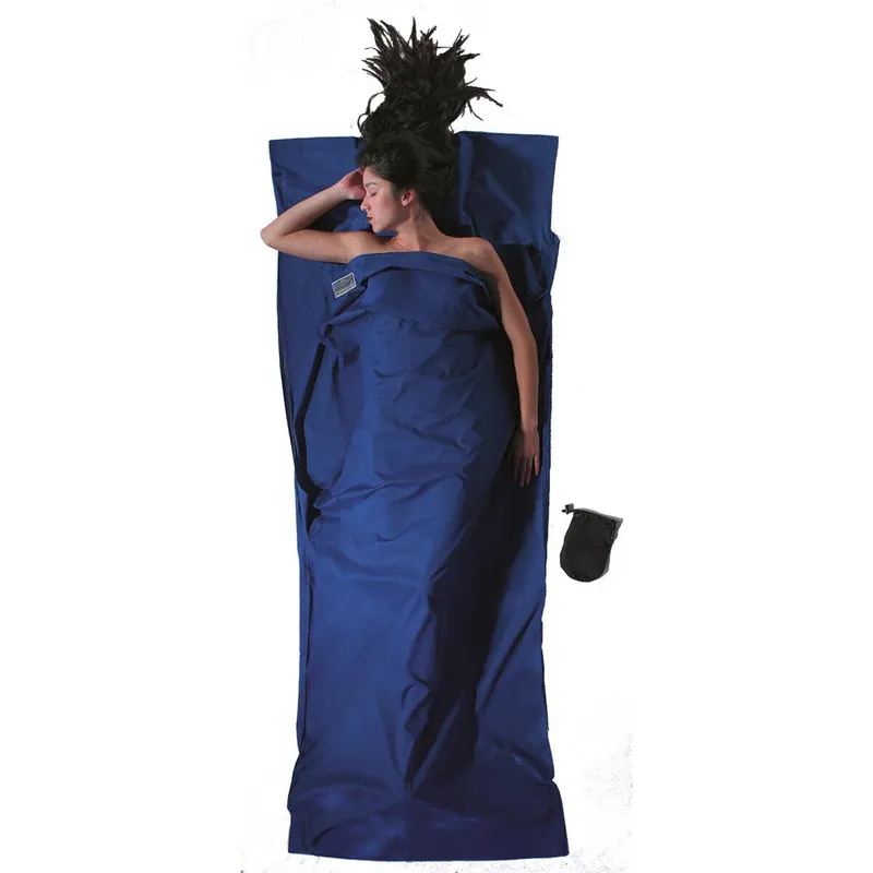 Echt COCOON TravelSheet Baumwolle - Leicht-Reiseschlafsack ultramarine blue