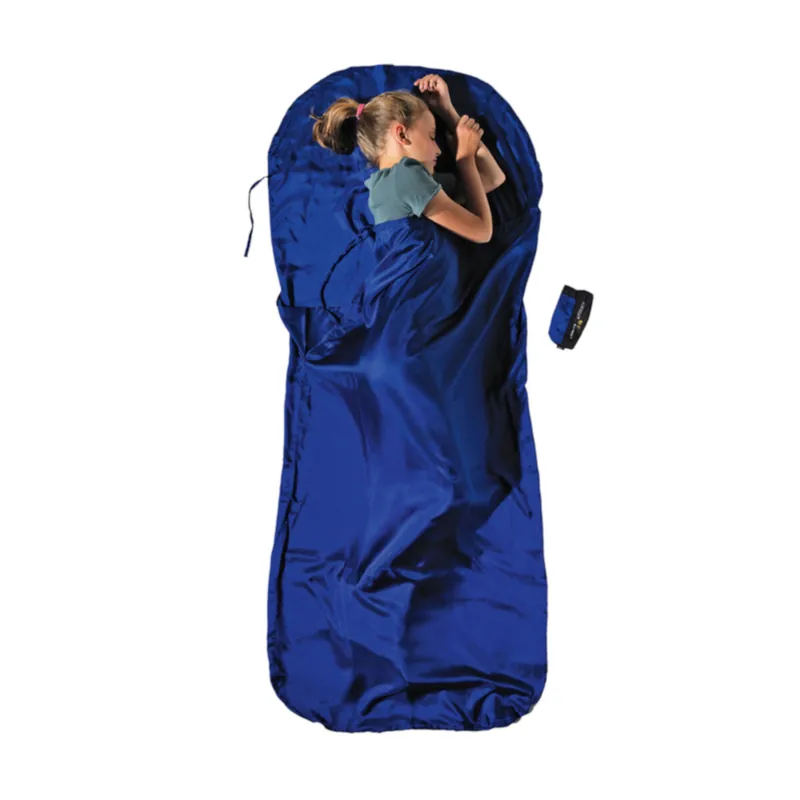 COCOON Kinder TravelSheet Seide - Reise-Schlafsack ultramarine blue Versand Am Gleichen Tag