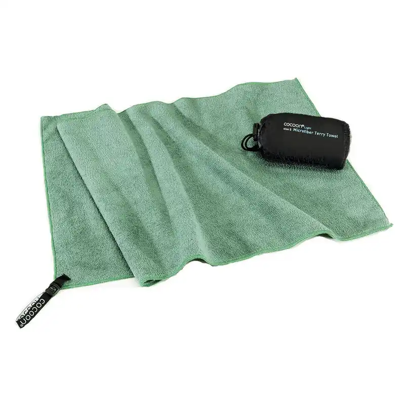 Markenprodukt COCOON Terry Towel Microfaser Handtuch leicht L 120x60 cm bamboo green