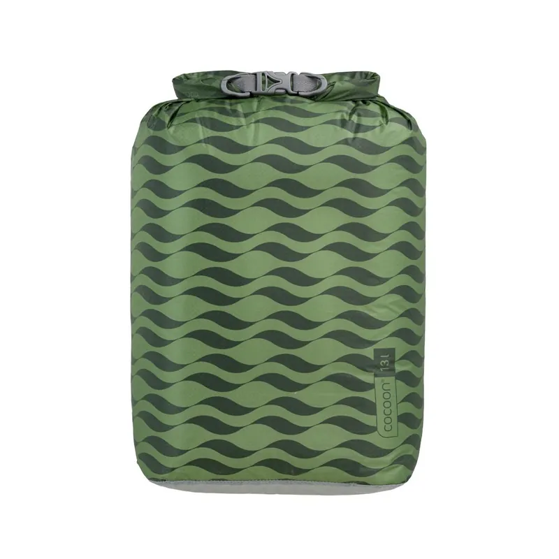 COCOON Drybag Ultralight green waves 13 Liter Neuheit