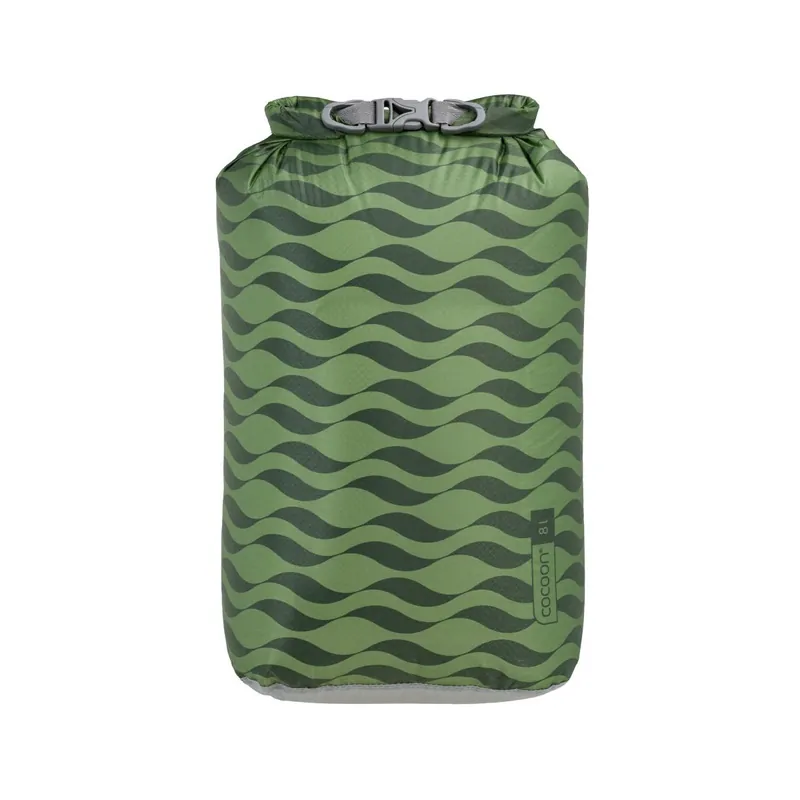 COCOON Drybag Ultralight green waves 8 Liter Meistverkauft