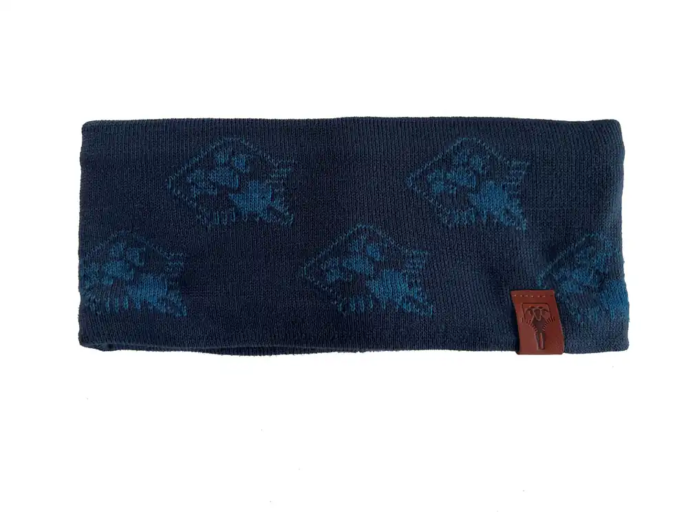 Super-Preis MERINO-HEADBAND GRÜEZI BAG - Small LOGO - Saphir blue