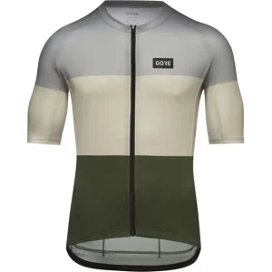Geprüft GOREWEAR Spirit Stripes Trikot Herren, lab gray/tech beige