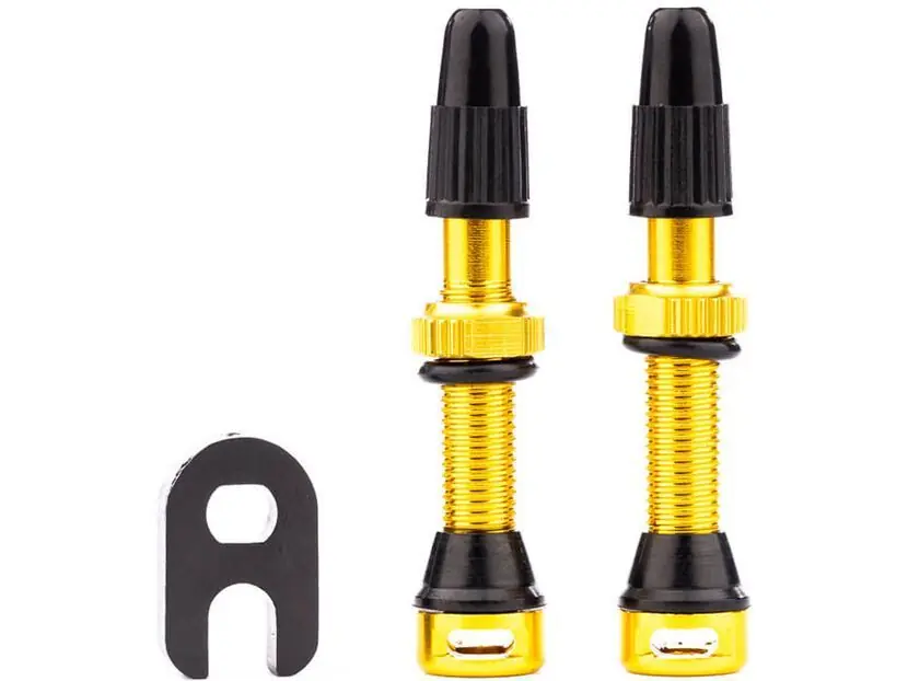 Tune Tubeless-Ventil Set - 35 mm, gold Ausverkauf