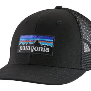 Patagonia P-6 Logo Trucker Hat, black Versand Am Gleichen Tag