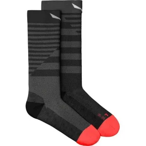 Kracherpreis Salewa Fanes Hybrid Stripes Merino Socken Damen, medium grey melange