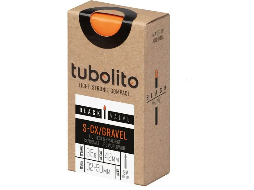 Geprüft Tubolito S-Tubo CX/Gravel 42 mm - 700C x 32-50 / Black Valve, orange/black