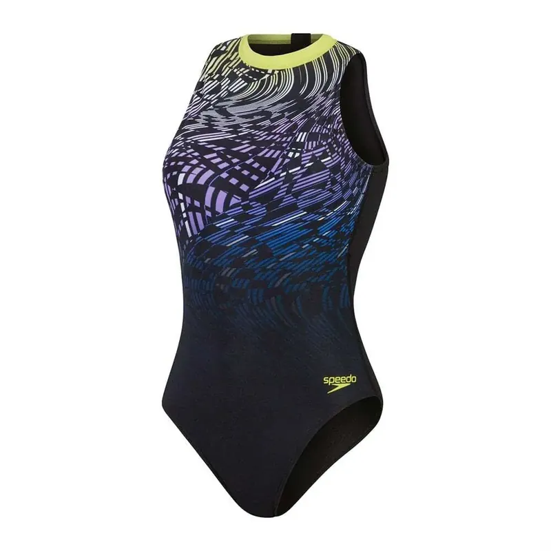 Speedo Badeanzug, Damen Print Hydrasuit Echt